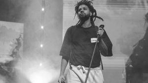 J. Cole performing