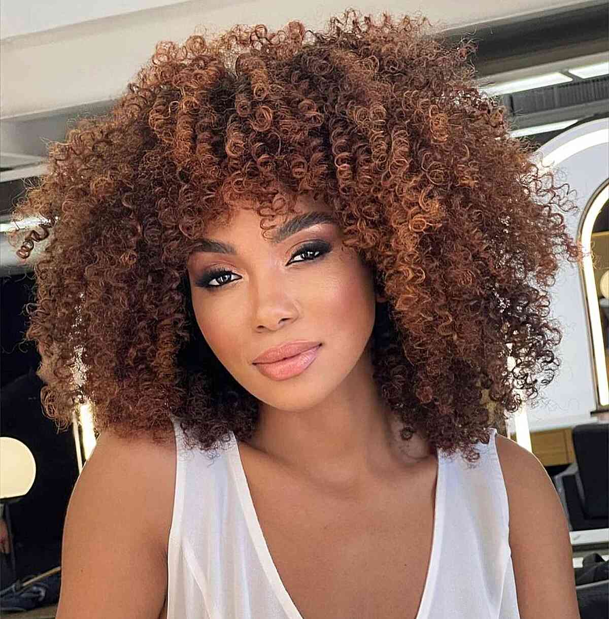Natural Thick Coils for Black Ladies with voluminous hair