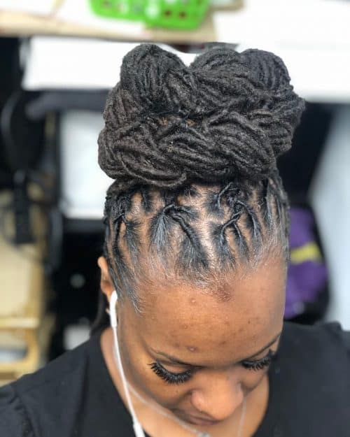 Healthy and Natural Top Knot