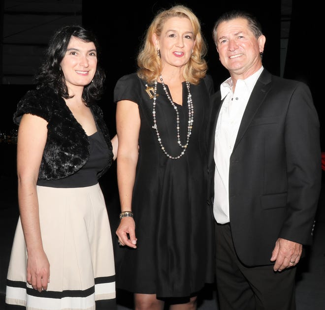 Hermione Gilpin (L), Pauline Wamsler and Pedro Reis are guests tonight at the WBTT Gala. The Westcoast Black Theatre Troupe’s 22nd Anniversary Gala was held on Saturday, December 4, 2021 at the Circus Arts Conservatory’s Sailor Circus Arena in Sarasota, Florida. The event titled “A Night at the Savoy” turned the arena into a replication of New York City’s famous Harlem public, no-discrimination ballroom, The Savoy, which was in operation from 1926 – 1958. WBTT uses funds for education, artist development and a mentoring program geared toward underserved young people.