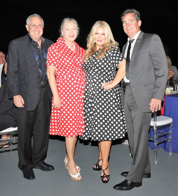 Jonathan and Michelle Mitchell (L) with friends Sylwia and Joe Pleak. The Westcoast Black Theatre Troupe’s 22nd Anniversary Gala was held on Saturday, December 4, 2021 at the Circus Arts Conservatory’s Sailor Circus Arena in Sarasota, Florida. The event titled “A Night at the Savoy” turned the arena into a replication of New York City’s famous Harlem public, no-discrimination ballroom, The Savoy, which was in operation from 1926 – 1958. WBTT uses funds for education, artist development and a mentoring program geared toward underserved young people.