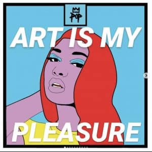 Megan Thee Stallion artwork on Wood All Art Pop Basel