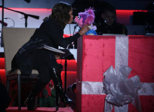 Michelle Obama reads at national christmas tree lighting 