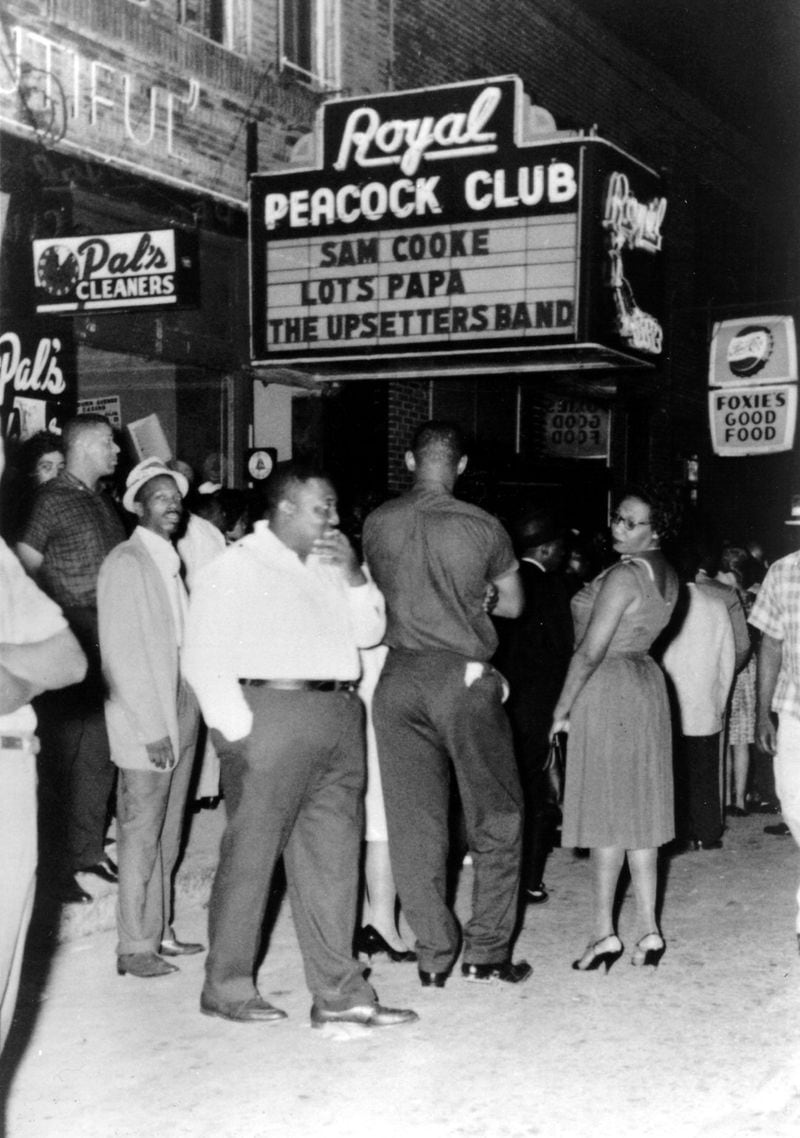 Georgia had its share of venues on the Chitlin’ Circuit. One of the best known is the Royal Peacock in Atlanta, which is still operating. That venue on Auburn Avenue is seen here in the 1960s. Courtesy