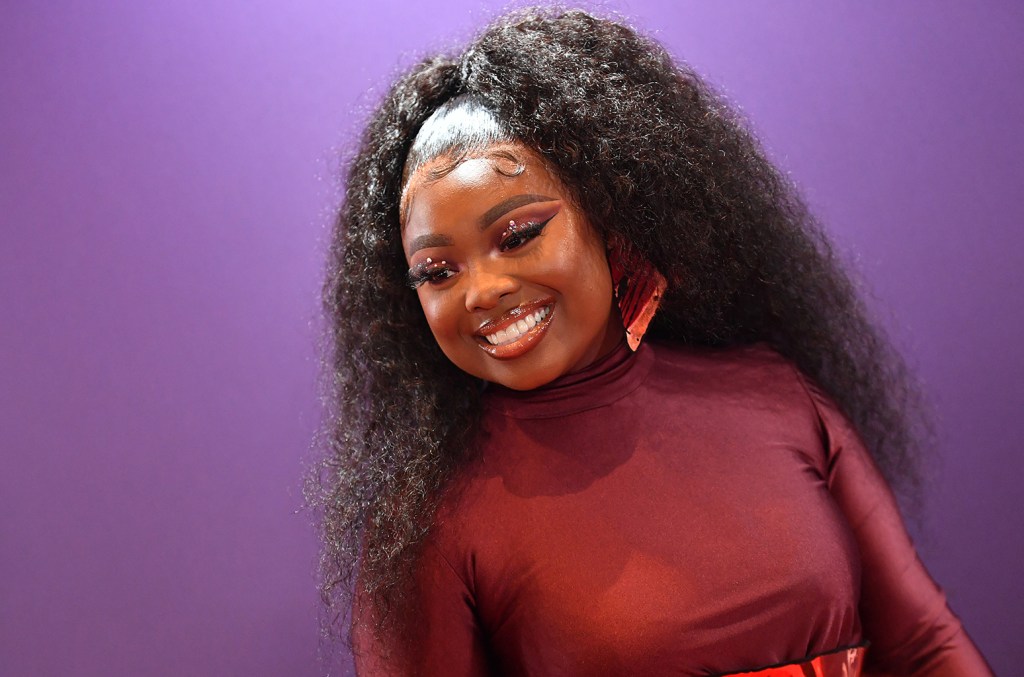 Jekalyn Carr attends the 37th Annual Stellar Gospel Music Awards at Cobb Energy Performing Arts Centre on July 16, 2022 in Atlanta, Georgia.
