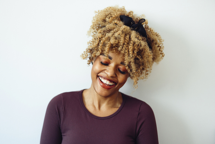 Portrait of a Beautiful Afro-American Woman