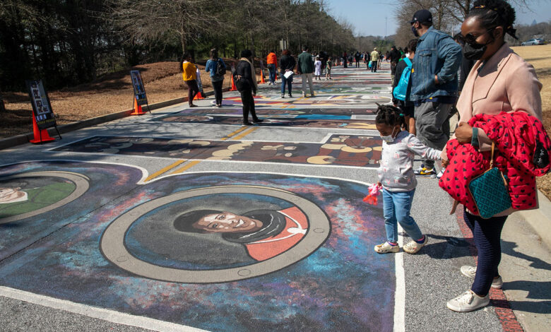 Drew Charter School unveils Black Lives Matter mural inspired by Emory exhibit