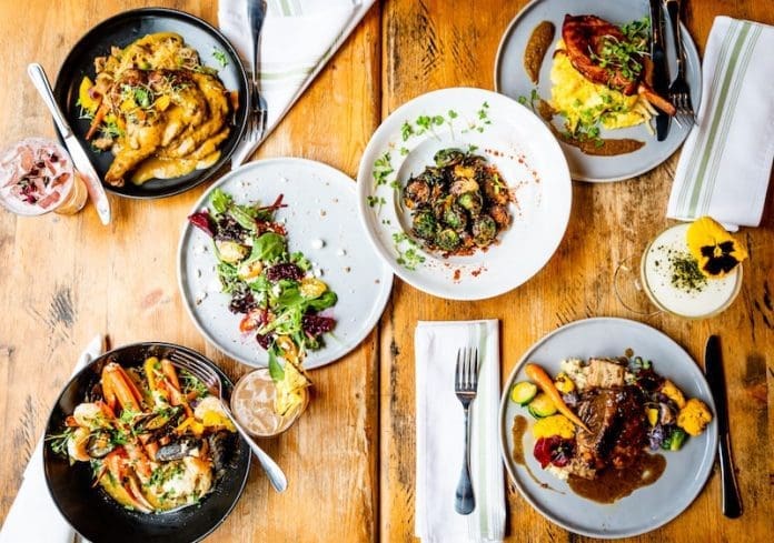 twisted soul dishes on table Atlanta soul food - East End Taste Magazine