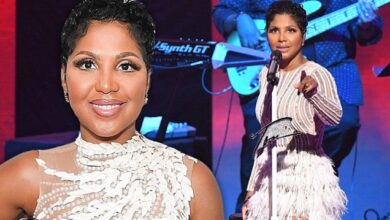 Toni Braxton wows in sheer white gown as she’s honored at BMI R&B/Hip-Hop Awards