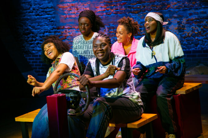 FLEX_Theatrical Outfit_Atlanta_Production Photos_2022_India S. Tyree, Hailey Elizabeth, Whitney Nelson, Aminah Williams, and Kenisha Johnson_HR