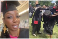 College Graduate Accuses Professor of Stealing Black Students’ Moment During Ceremony; Snatches Mic Out of Professor’s Hand, Gives Her Speech and Drops the Mic