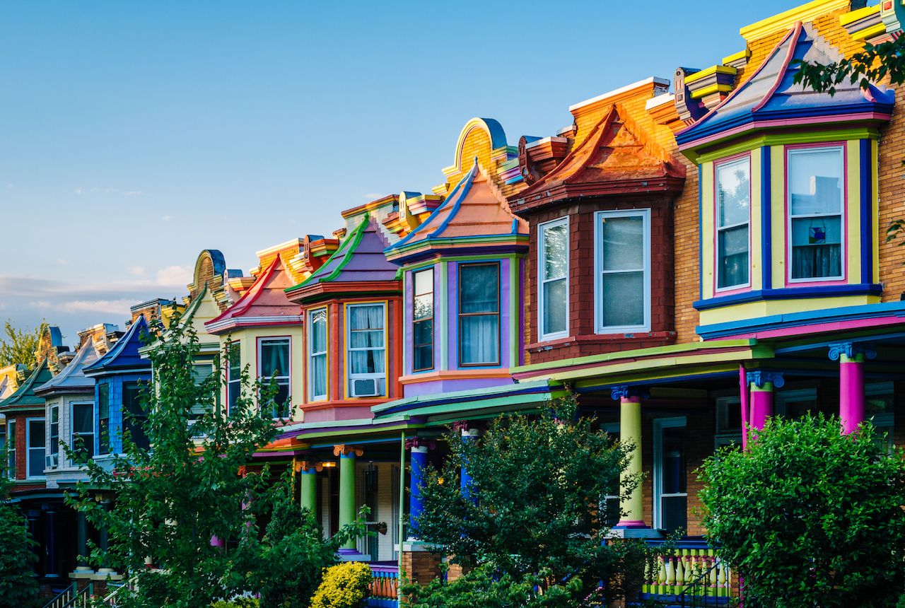 Colorful house in Baltimore