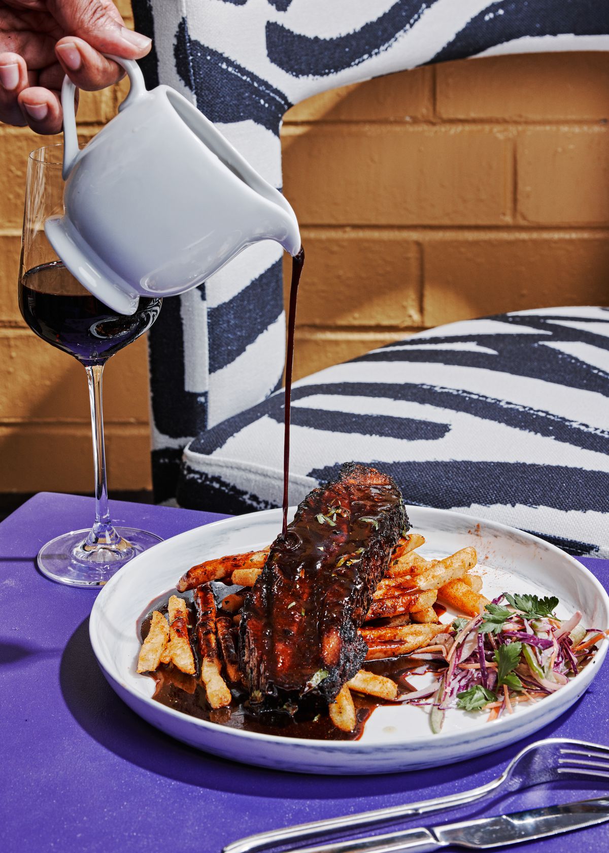 Marcus Bar &amp; Grille’s smoked beef brisket over fries