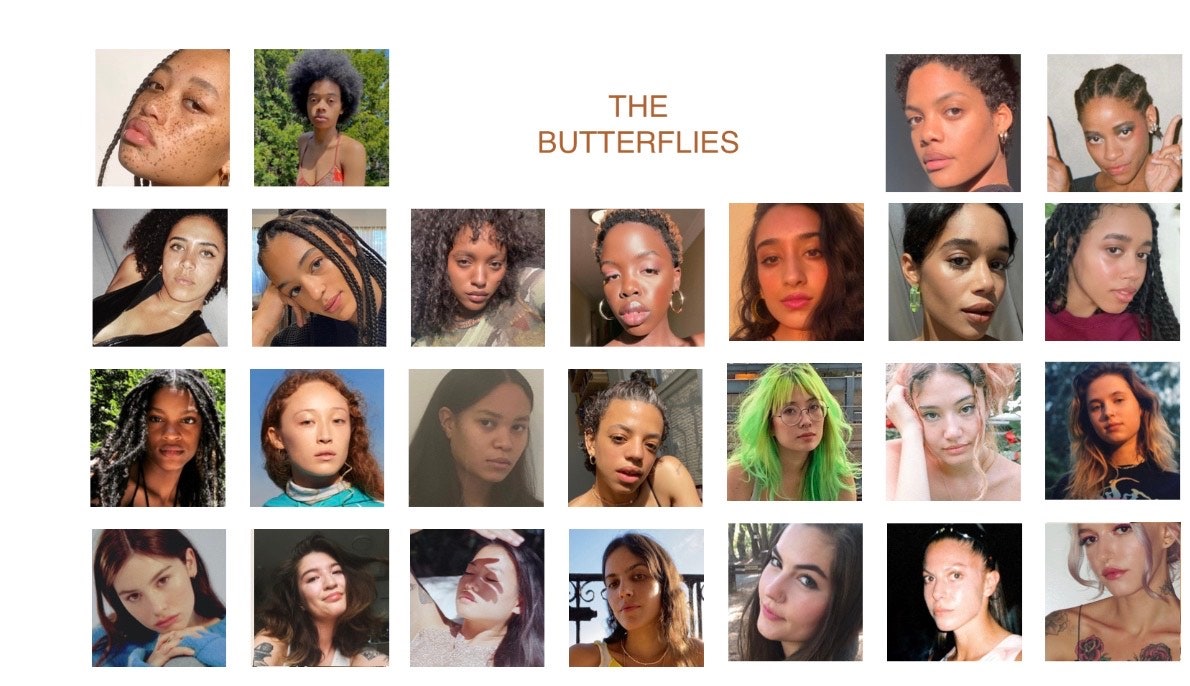 Image may contain Laura Harrier Human Person Face Head Advertisement Collage Poster Kilo Kish and Jaw
