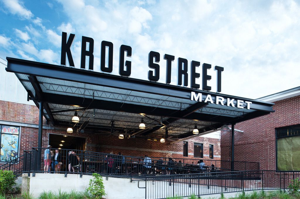 Exterior shot of Krog Street Market.