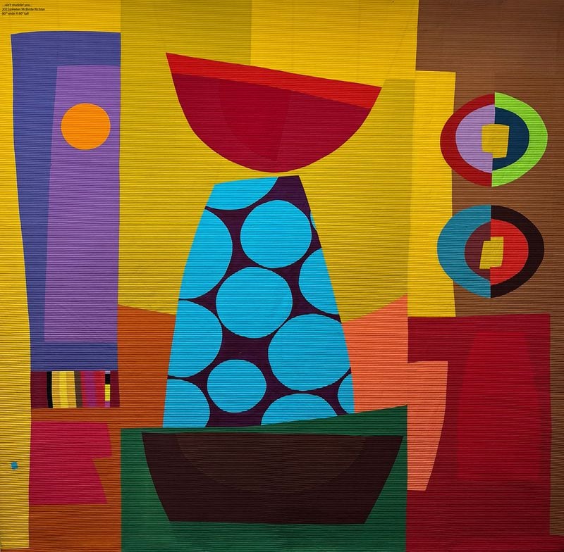 Artist Helen McBride Richter's "...aint studdin' you" is part of the Spelman College of Fine Art's "Threaded" an exhibition of textile works by contemporary Black women artists.
(Courtesy of Spelman College Museum of Fine Art)