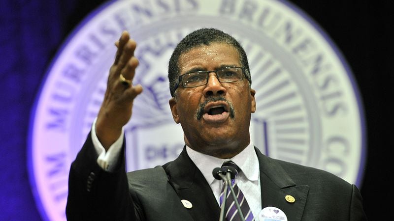 Stanley J. Pritchett Sr., seen here in 2012, became president of Morris Brown College in 2010. (HYOSUB SHIN / HSHIN@AJC.COM)