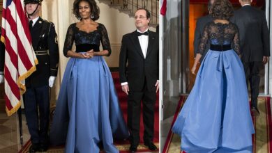 Michelle Obama Ticks Off Conservatives With Formal Dress at Formal State Dinner