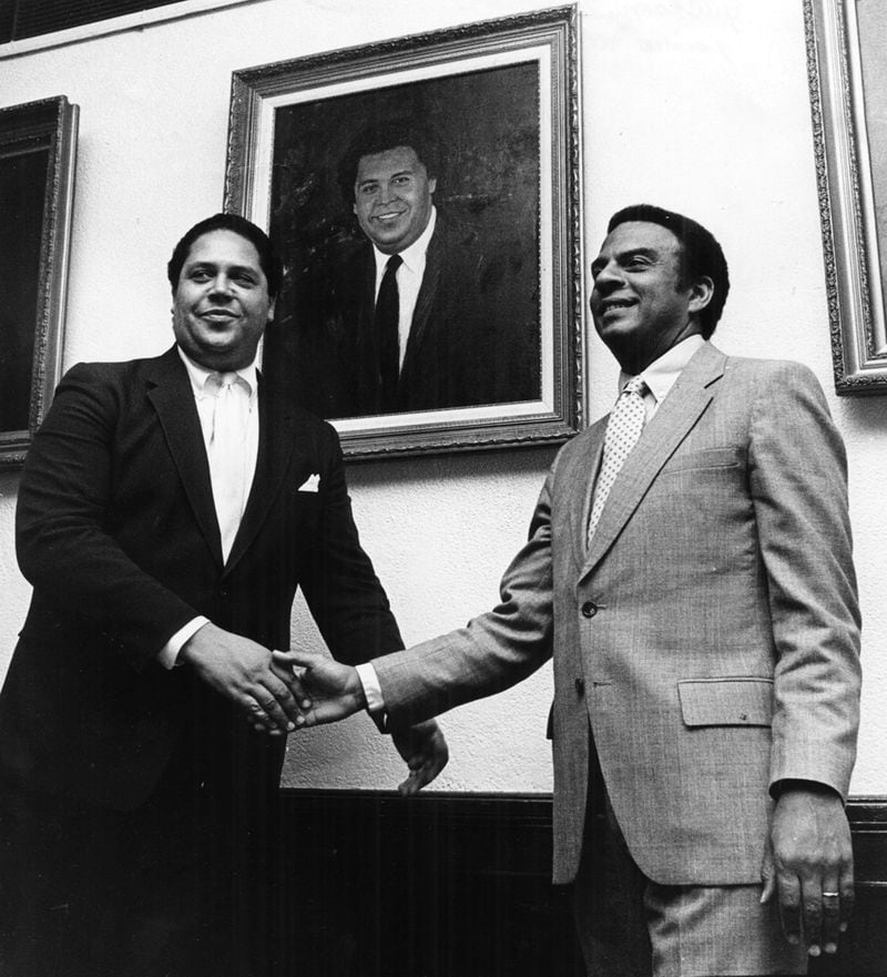 In 1981, Andrew Young succeeded Maynard Jackson as mayor of Atlanta. Young served for two terms throughout the 1980s, positioning the city as an international hub for business. (Kelly Wilkinson / AJC file)