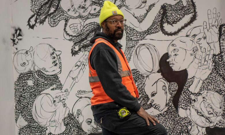 Atlanta Contemporary artist William Downs draws intricate stories in black and white – WABE
