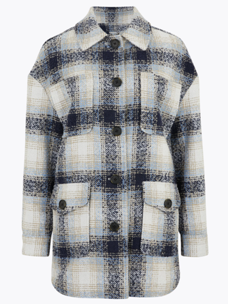 Marks and Spencer + Checked Relaxed Shacket