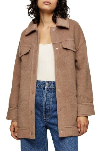 Topshop + Clara Shirt Jacket