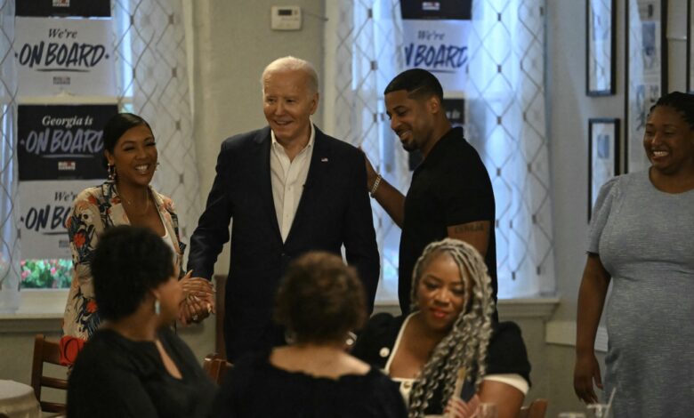 In Georgia, Biden’s coalition has frayed since his narrow win in 2020 : NPR