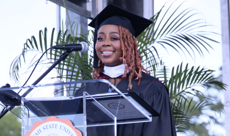 Pinky Cole Hayes Gives 2024 Savannah State Comment Speech, Gift Graduates .75M Entrepreneurial Starter Pack