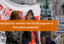 Stop Cop City activists link GILEE program to Palestinian genocide