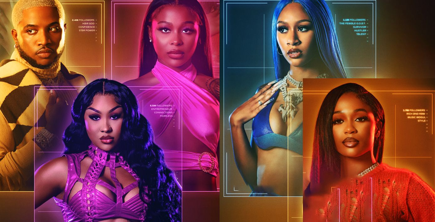 The Impact Atlanta- promo photo of the cast with stylised graphics. Season 1