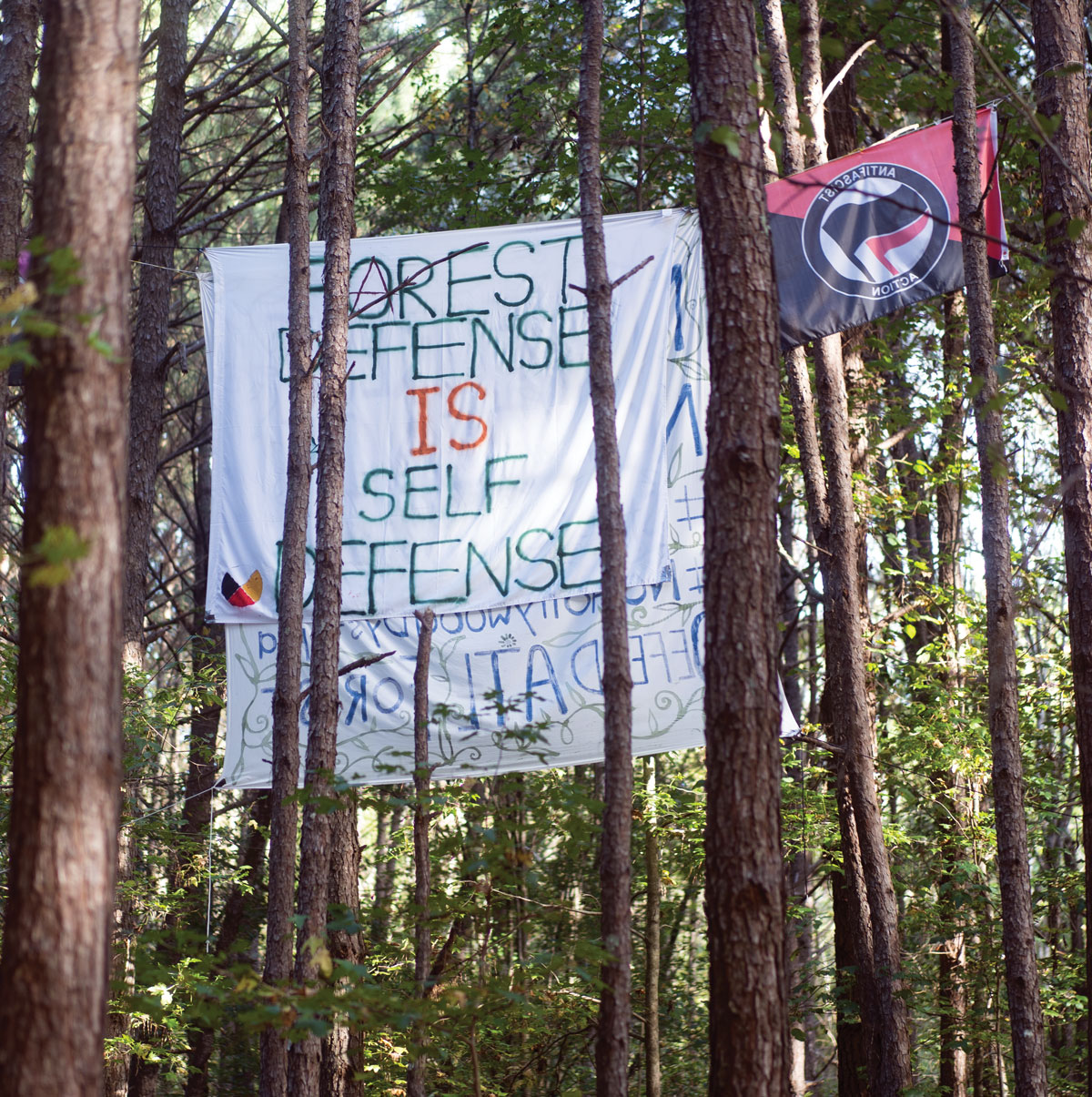Stop Cop City protestors South River Forest Atlanta