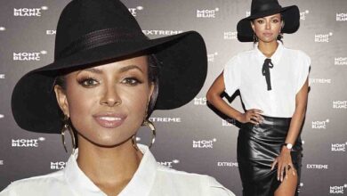 The Vampire Diaries’ Kat Graham in mini skirt at fashion event in Atlanta