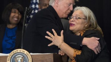 Trump may be working to improve his sparse black support