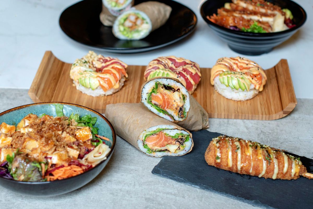 Poke Burri and Lifting Noodles Ramen take over much of the Global Grub Collective in February 2022.