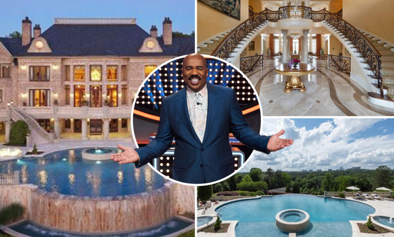 Inside Steve Harvey’s new  million mansion featuring a massive gym, sparkling pool and an imperial staircase – The US Sun