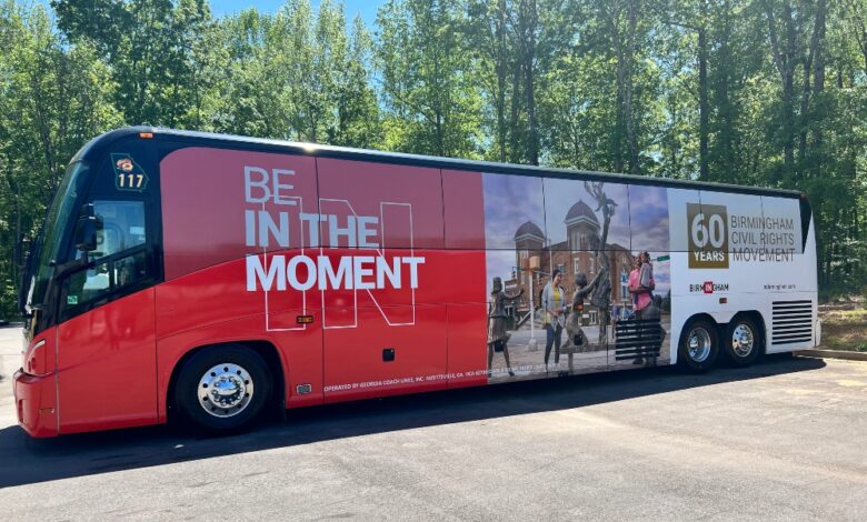 Bus commemorates 60 years of the Birmingham Civil Rights Movement