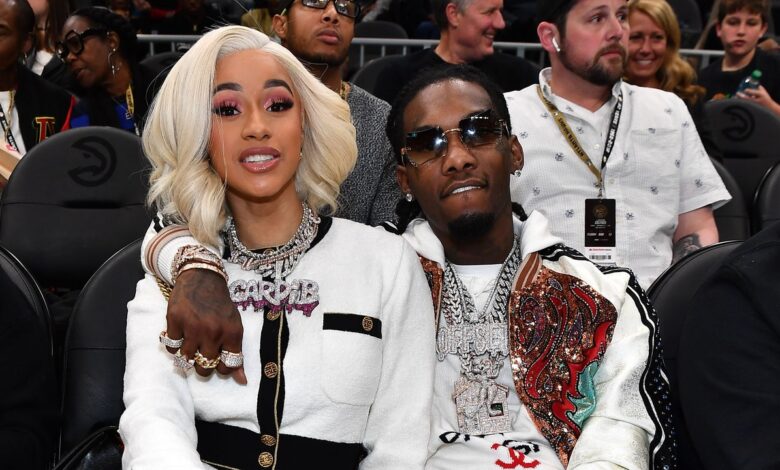 Of Course Cardi B and Offset’s Courtside Couple’s Style Is Over-the-Top