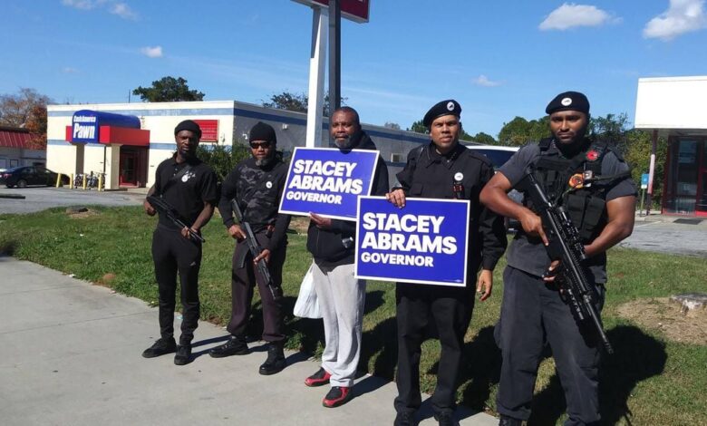 Those pictures of New Black Panthers campaigning for Abrams are real Those pictures of New Black Panthers campaigning for Abrams are real