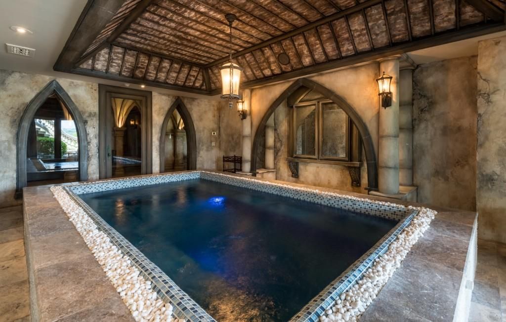  An indoor resistance pool can be used for working out
