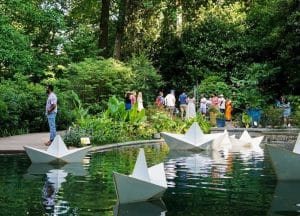 Origami in the Garden at Atlanta Botanical Garden this summer