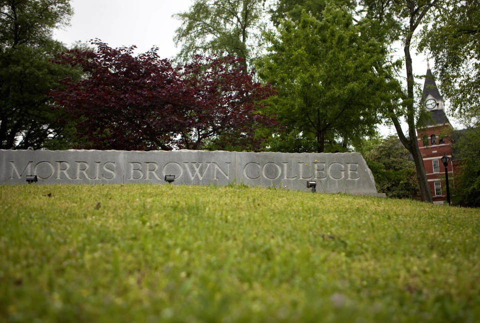 Morris Brown College signage in Atlanta.