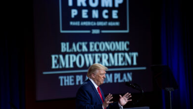 Trump Woos Black Voters With ‘Platinum Plan’ For Loans As He Bashes Biden : NPR