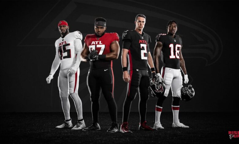 Atlanta Falcons go back to black, unveil new uniforms