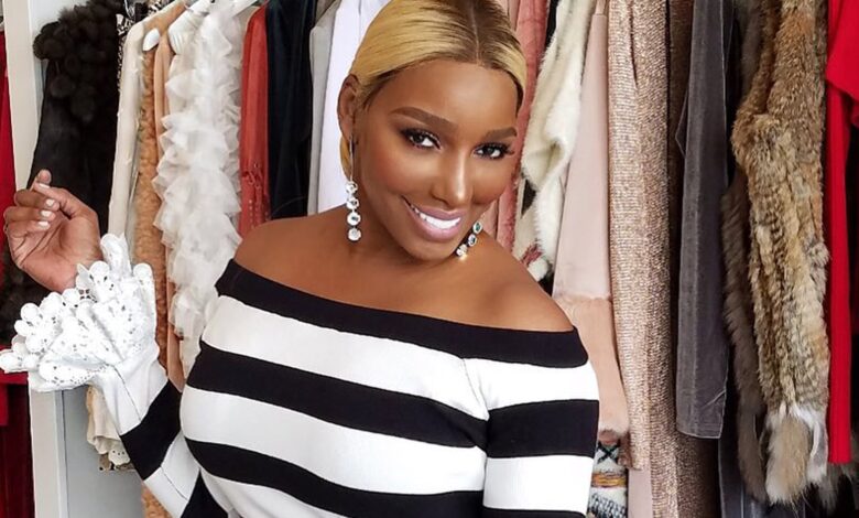 Nene Leakes Wears Versace Barocco Print Silk Pajamas
