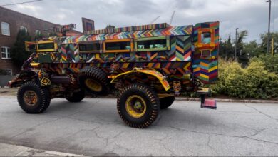 Artistic commentary on apartheid and militarization