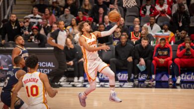 Dejounte Murray returns to State Farm Arena and Hawks spoil the party, win fourth straight 124-112