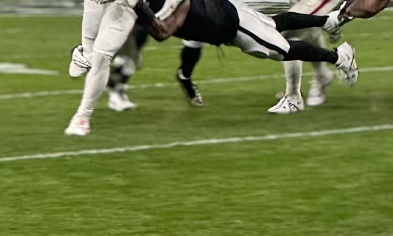 Falcons triumph over Raiders, move closer to Tampa Bay