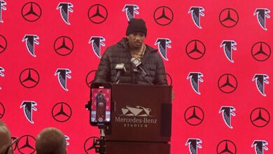 The day belongs to the Falcons defense, playoff hopes still alive after 34-7 win
