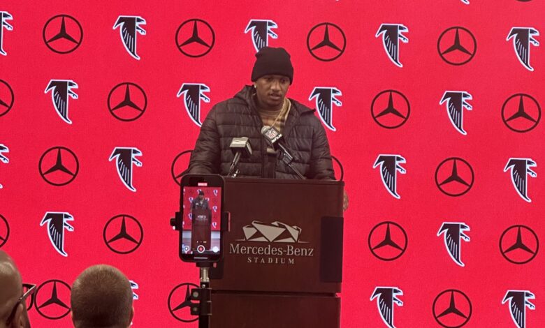 The day belongs to the Falcons defense, playoff hopes still alive after 34-7 win