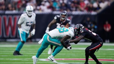 Dolphins’ Grant DuBose injured in game, taken to hospital